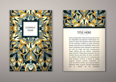 Flyer şablonu ile soyut süsleme