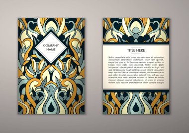 Flyer şablonu ile soyut süsleme