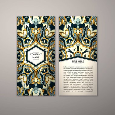 Flyer şablonu ile soyut süsleme