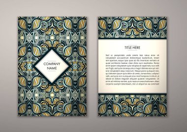 Flyer şablonu ile soyut süsleme