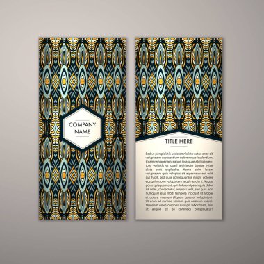 Flyer şablonu ile soyut süsleme