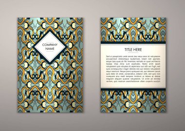 Flyer şablonu ile soyut süsleme