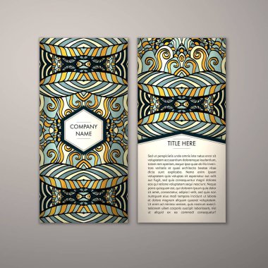 Flyer şablonu ile soyut süsleme