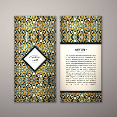 Flyer şablonu ile soyut süsleme