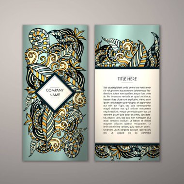 Flyer şablonu ile soyut süsleme