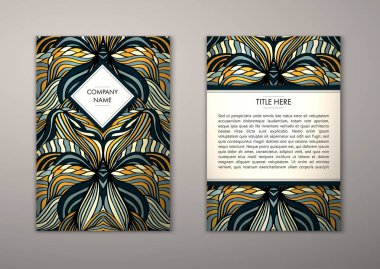 Flyer şablonu ile soyut süsleme