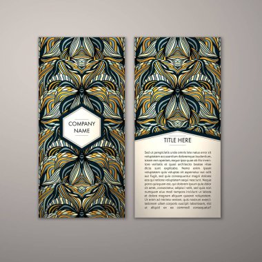 Flyer şablonu ile soyut süsleme