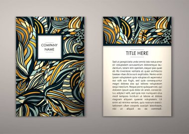 Flyer şablonu ile soyut süsleme