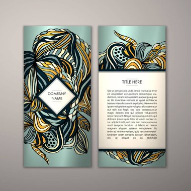 Flyer şablonu ile soyut süsleme