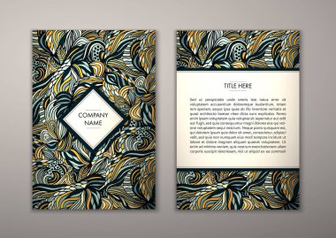 Flyer şablonu ile soyut süsleme