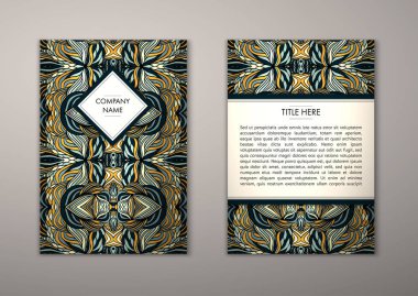 Flyer şablonu ile soyut süsleme