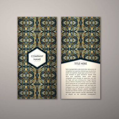 Flyer şablonu ile soyut süsleme