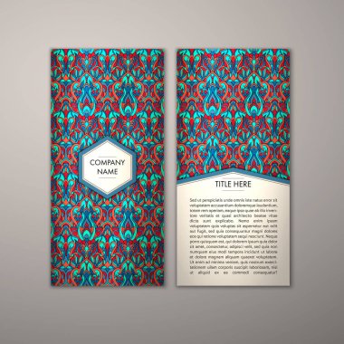 Flyer şablonu ile soyut süsleme