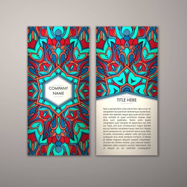 Flyer şablonu ile soyut süsleme