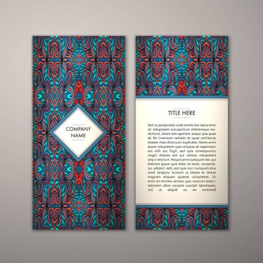 Flyer şablonu ile soyut süsleme