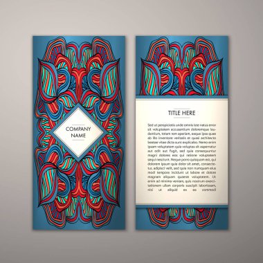 Flyer şablonu ile soyut süsleme