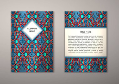 Flyer şablonu ile soyut süsleme