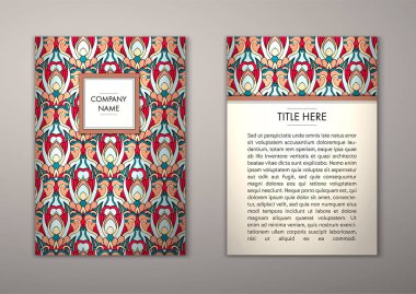 Flyer şablonu ile soyut süsleme