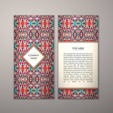 Flyer şablonu ile soyut süsleme