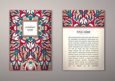 Flyer şablonu ile soyut süsleme