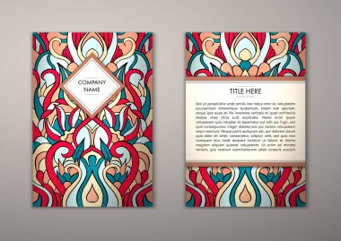 Flyer şablonu ile soyut süsleme