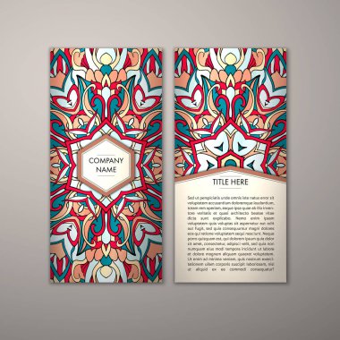 Flyer şablonu ile soyut süsleme