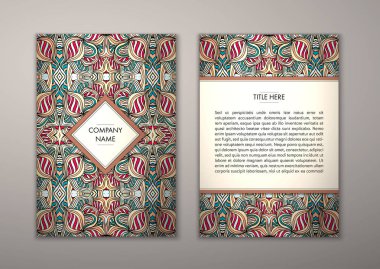 Flyer şablonu ile soyut süsleme