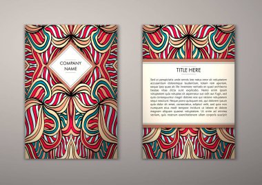 Flyer şablonu ile soyut süsleme