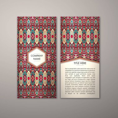 Flyer şablonu ile soyut süsleme