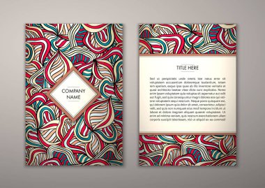 Flyer şablonu ile soyut süsleme