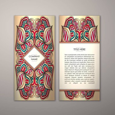 Flyer şablonu ile soyut süsleme