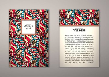 Flyer şablonu ile soyut süsleme