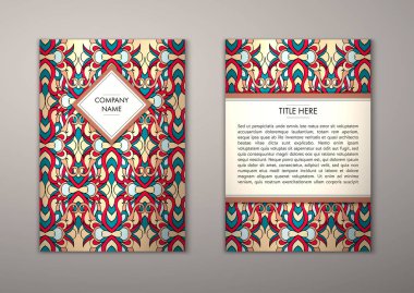 Flyer şablonu ile soyut süsleme