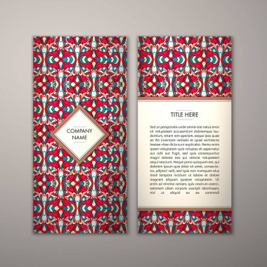 Flyer şablonu ile soyut süsleme