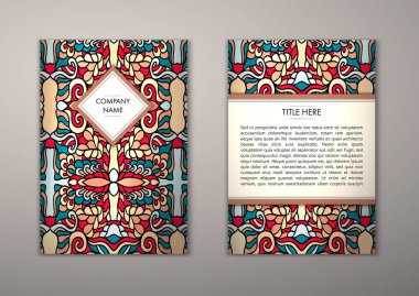 Flyer şablonu ile soyut süsleme