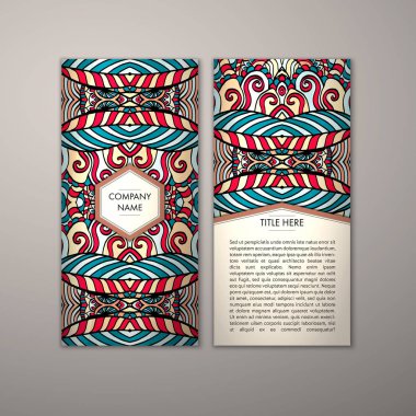 Flyer şablonu ile soyut süsleme