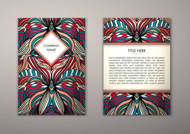 Flyer şablonu ile soyut süsleme