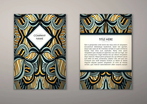 Flyer şablonu ile soyut süsleme