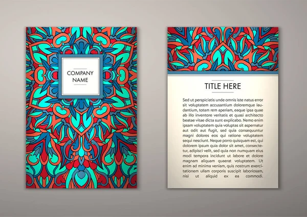 Flyer şablonu ile soyut süsleme