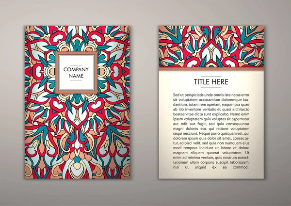 Flyer şablonu ile soyut süsleme