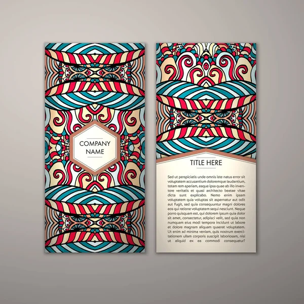 Flyer şablonu ile soyut süsleme