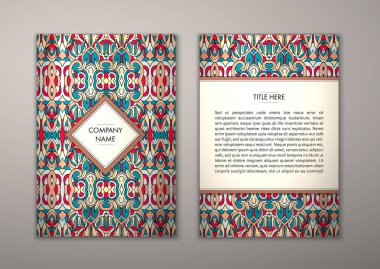 Flyer şablonu ile soyut süsleme