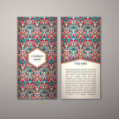 Flyer şablonu ile soyut süsleme