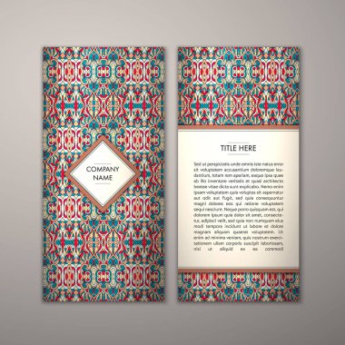 Flyer şablonu ile soyut süsleme