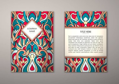 Flyer şablonu ile soyut süsleme