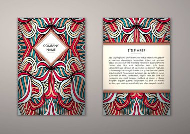 Flyer şablonu ile soyut süsleme