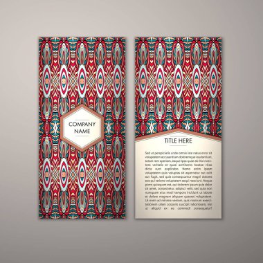 Flyer şablonu ile soyut süsleme