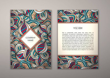 Flyer şablonu ile soyut süsleme