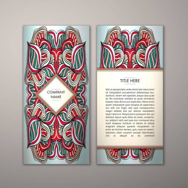 Flyer şablonu ile soyut süsleme