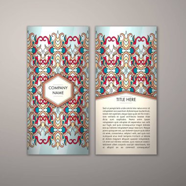 Flyer şablonu ile soyut süsleme